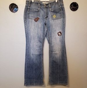 Tommy Hilfiger straight leg light dark wash jeans